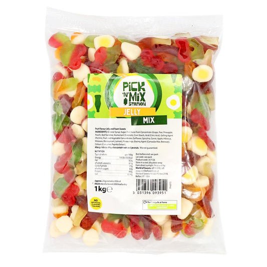 1kg Sweets Premium Jelly & Foam Mix Bulk Case