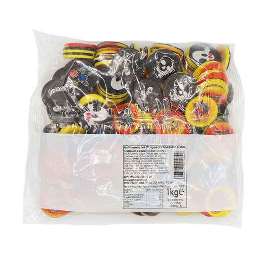 1kg Sweets Halloween Milk Chocolate Coins
