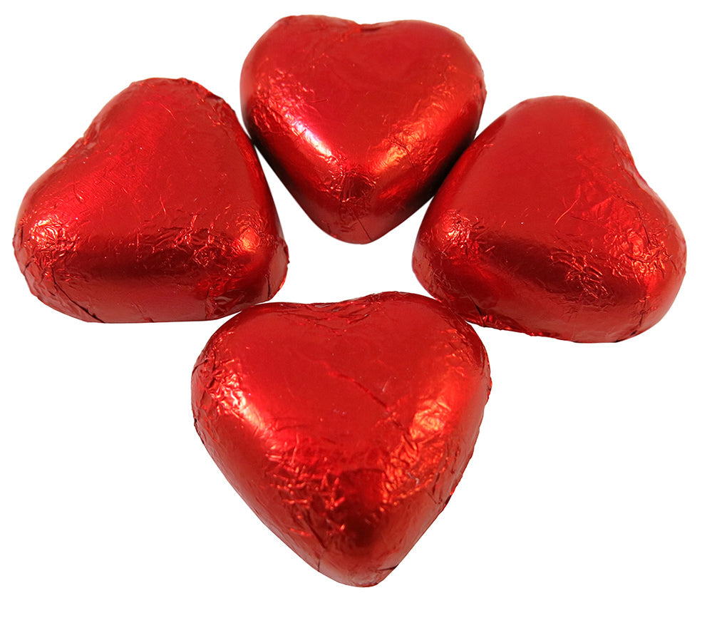 Red Foiled Milk Chocolate Hearts Pick n Mix