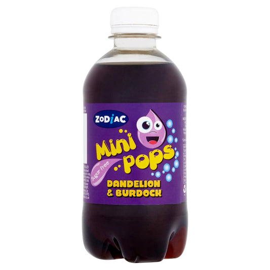 Zodiac Mini Pops Dandelion Burdock Flavour Bottle 330Ml 6 Pack