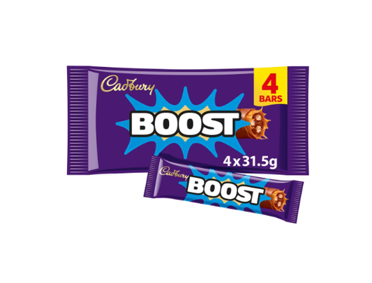 Cadbury Boost Chocolate Bar 4 Pack - 12 x 126g Mulitpacks