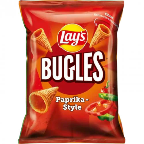 Bag of Lays Paprika Flavoured Crisps