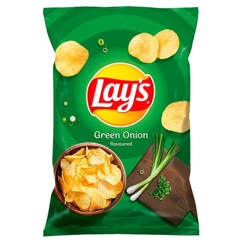 Lays Green Onion Crisps 130g
