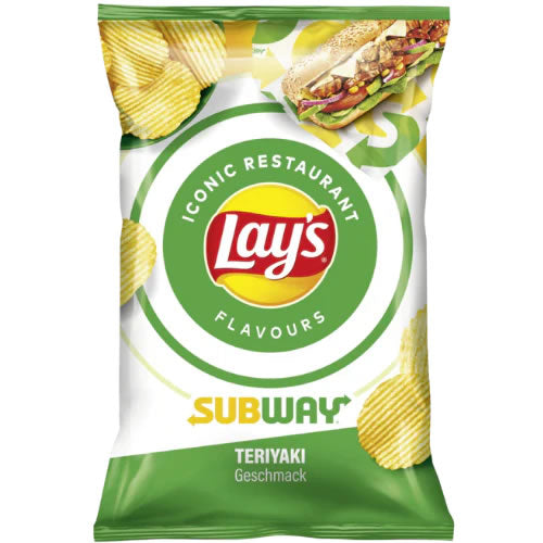 Bag of Lays Subway Crisps