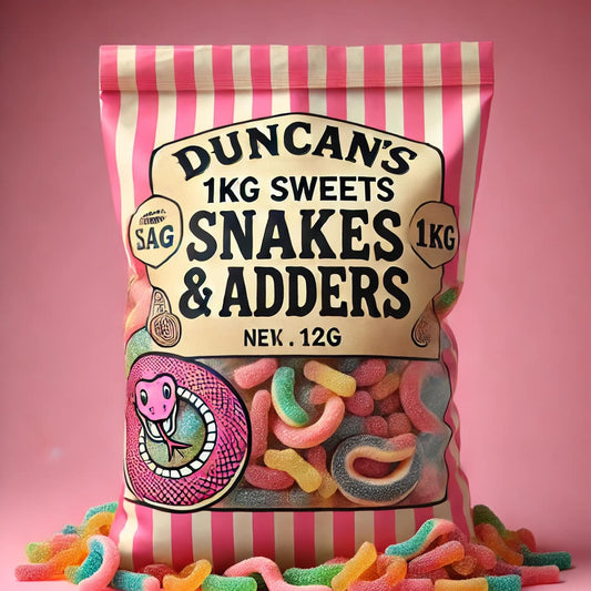 1kg Sweets Snakes & Adders
