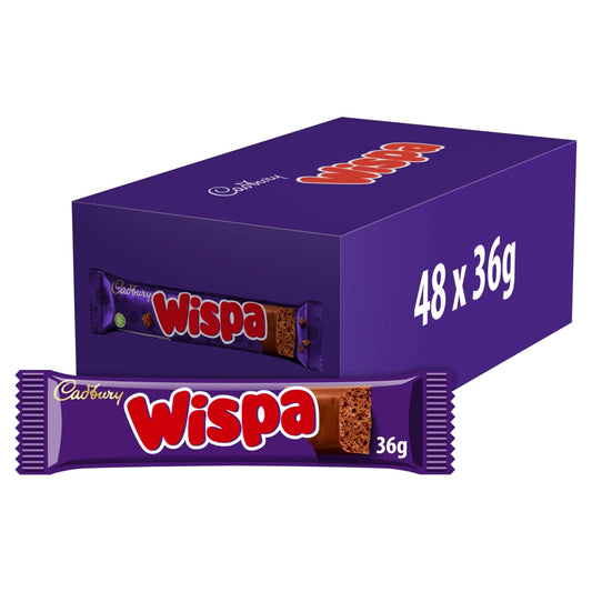 Cadbury Wispa Chocolate Bar 36g x48
