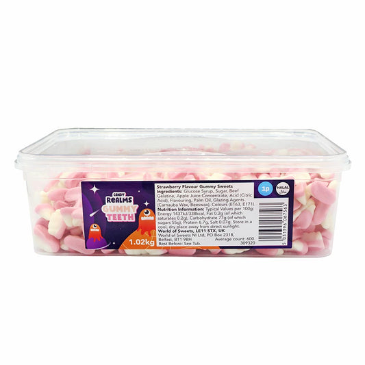 Candy Realms Gummy Teeth Sweet Tub