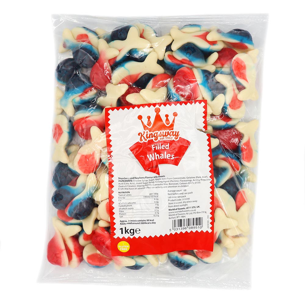 Filled Whales Bag 1kg Sweets