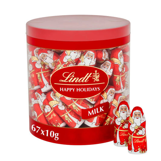 Lindt Milk Chocolate Santa Mini Drum 10g