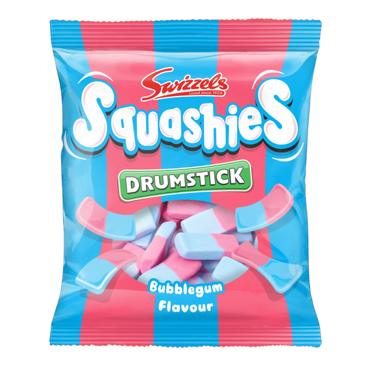 Swizzels Drumstick Squashies Bubblegum Flavour Bag 120G