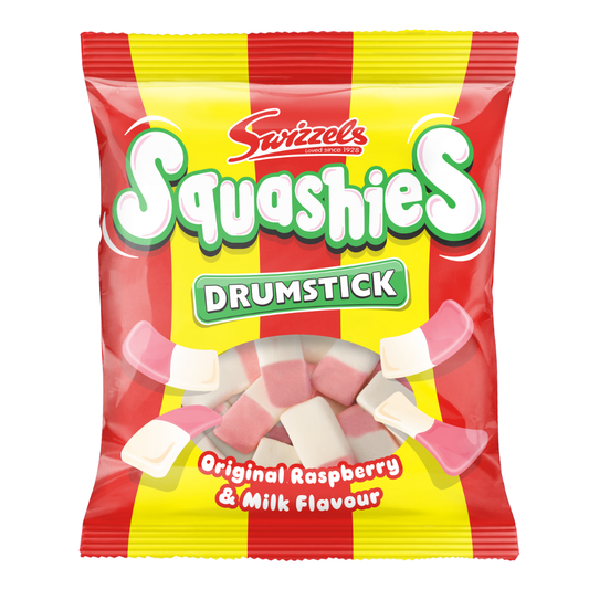 Swizzels Drumstick Squashies Original Raspberry Milk Flavour 131G