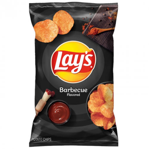 Bag of Lays BBQ Crisps