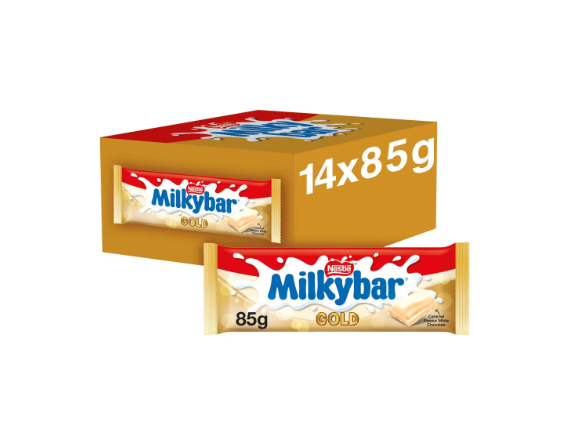 Milkybar Gold Caramel White Chocolate Sharing Bar 85G