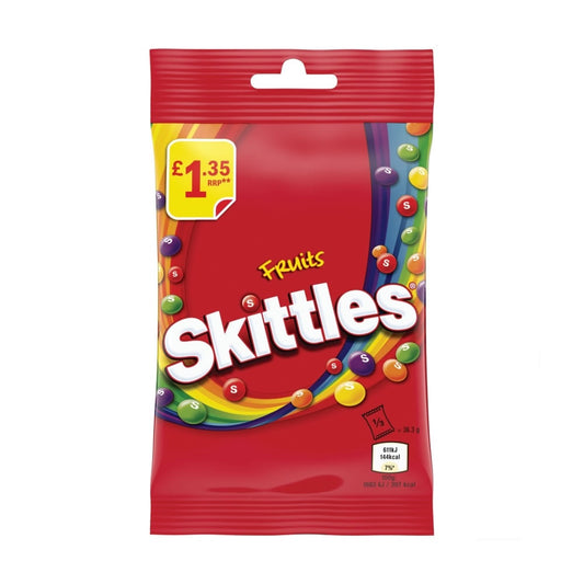 Skittles Vegan Chewy Sweets Fruit Flavoured Treat Bag
