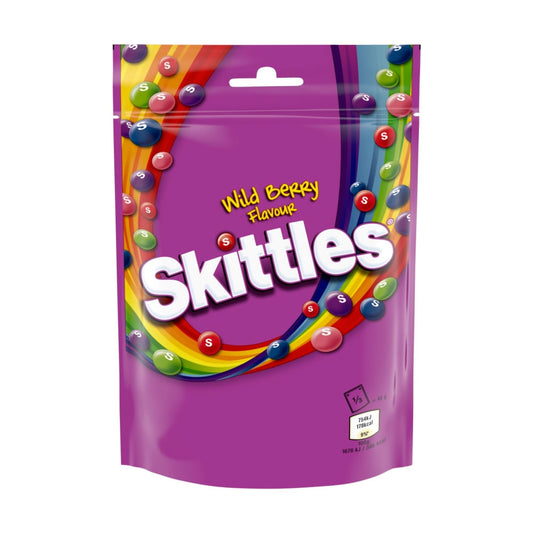 Skittles Vegan Wild Berry Sweets Pouch Bag